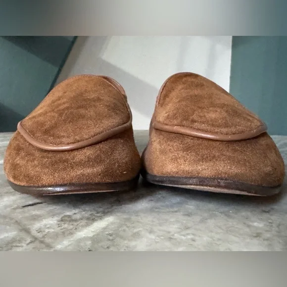 GEORGE CLEVERLEY HAMPTON SUEDE SLIPPER LOAFER 11.5 / 12.5 US TAN BROWN GEORGE CLEVERLEY HAMPTON SUEDE SLIPPER LOAFER 11.5 / 12.5 US  main image 3